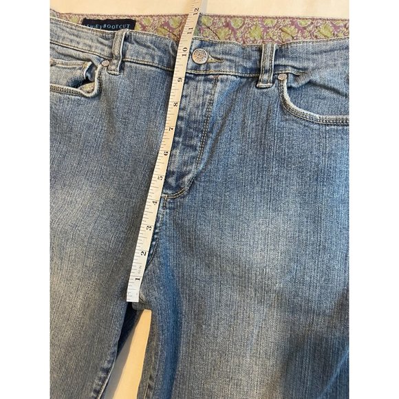 Ashley Womens Jeans Vintage 1980s Bootcut Leg Mid Rise Cotton Blue SZ 14 Average - Picture 4 of 10
